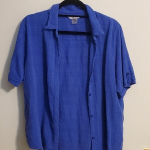 Light Weight Breathable Button Up Blouse